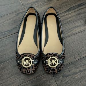 Michael Kors Lillie Leopard Calf Hair Moccasin